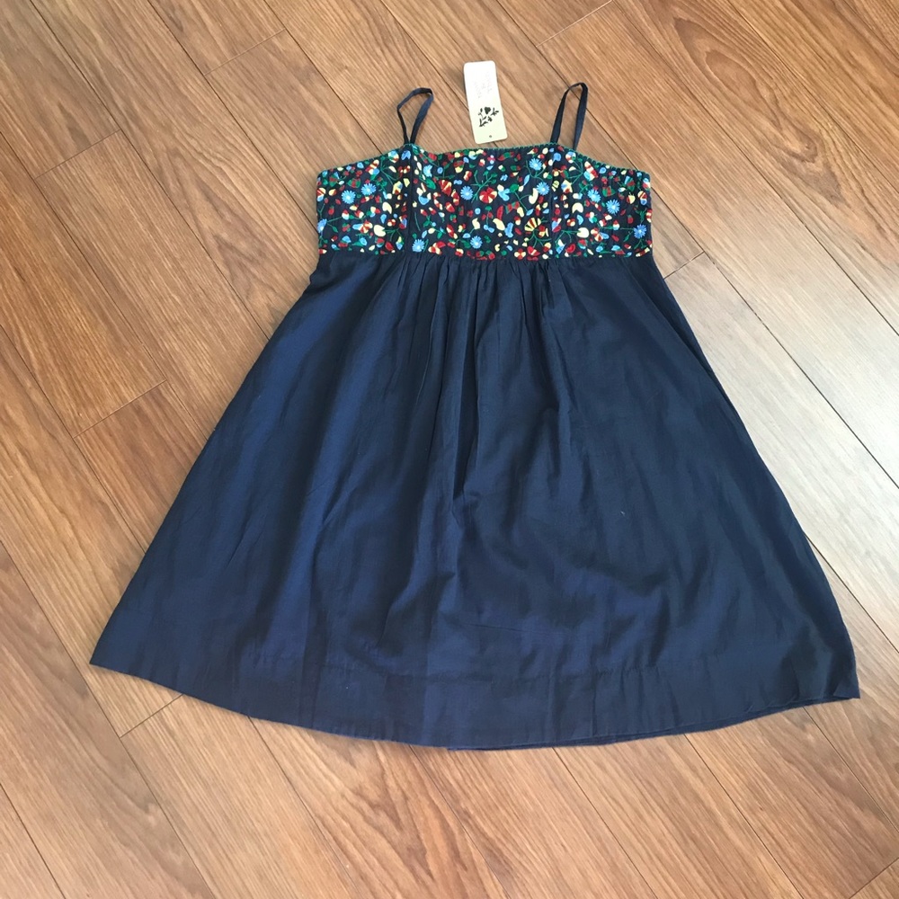 Blue Embroidered Dress